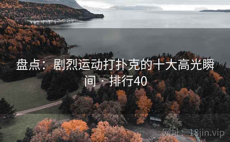 盘点:剧烈运动打扑克的十大高光瞬间 · 排行40