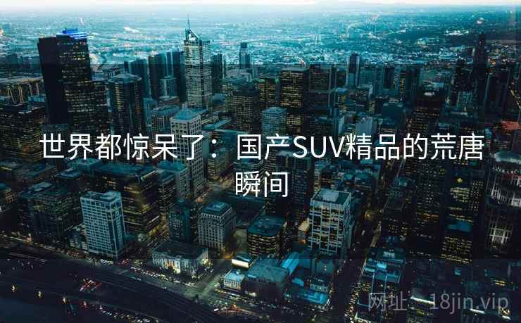 世界都惊呆了:国产SUV精品的荒唐瞬间